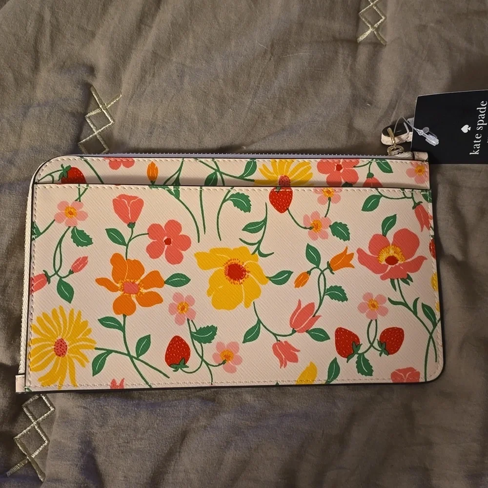 Kate Spade strawberry garden wristlet